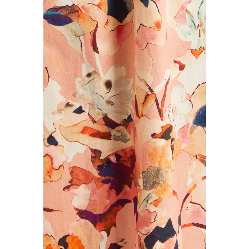 Ulla Johnson Vidri Floral Tiered Cotton Dress Camellia Size 10 Medium - Picture 7 of 14